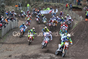 MX2 R1 - Mel Pocock leads into turn 2 in race one