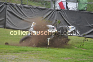 Race 2 saw a huge crash at Lodge for Ian Hutchinson